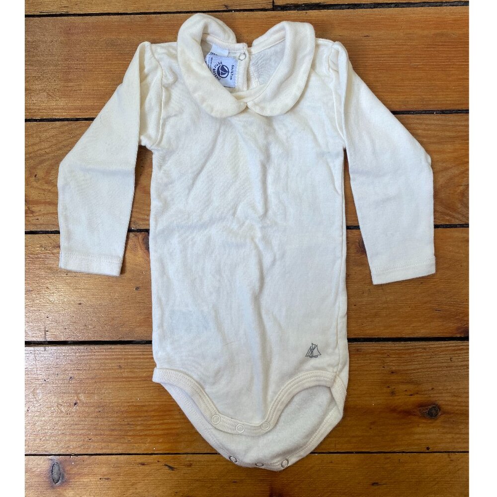 Petit Bateau Baby Peter Pan Collar Bodysuit 6 months